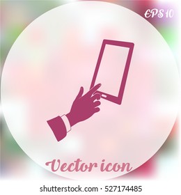 Vector icon Smartphone touchscreen icon concept