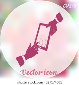 Vector icon Smartphone touchscreen icon concept