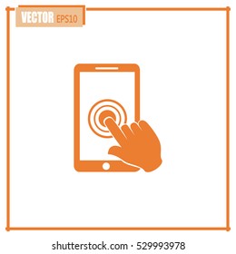 Vector icon Smartphone touchscreen icon concept 