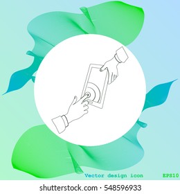 Vector icon Smartphone touchscreen icon concept