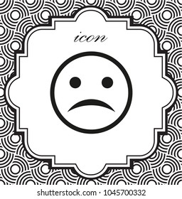 vector icon smile on a geometric background on a geometric background of eps