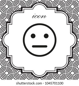 vector icon smile on a geometric background on a geometric background of eps