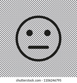 vector icon smile on a transparent background