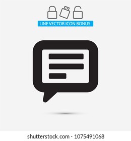 Vector icon sms 10 EPS