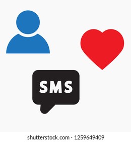 Vector icon sms 10 EPS