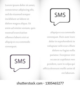 Vector icon sms 10 EPS