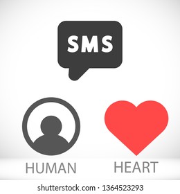 Vector icon sms 10 EPS