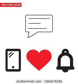 Vector icon sms 10 EPS