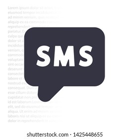 Vector icon sms 10 EPS . Lorem Ipsum Illustration design