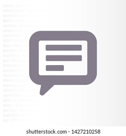 Vector icon sms 10 EPS . Lorem Ipsum Illustration design
