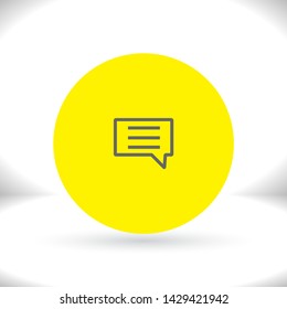 Vector icon sms 10 EPS . Lorem Ipsum Illustration design