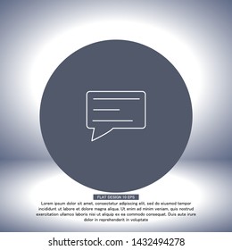 Vector icon sms 10 EPS . Lorem Ipsum Illustration design