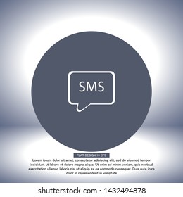 Vector icon sms 10 EPS . Lorem Ipsum Illustration design