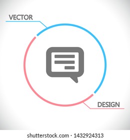 Vector icon sms 10 EPS . Lorem Ipsum Illustration design