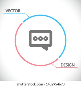 Vector icon sms 10 EPS . Lorem Ipsum Illustration design