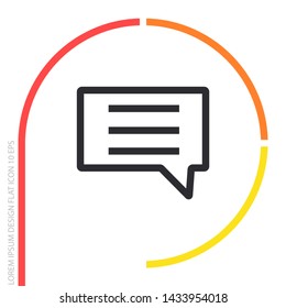 Vector icon sms 10 EPS . Lorem Ipsum Illustration design