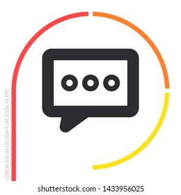 Vector icon sms 10 EPS . Lorem Ipsum Illustration design