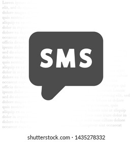 Vector icon sms 10 EPS . Lorem Ipsum Illustration design