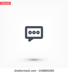 Vector icon sms 10 EPS . Lorem Ipsum Illustration design
