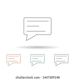 Vector icon sms 10 EPS . Lorem Ipsum Illustration design