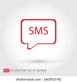 Vector icon sms 10 EPS . Lorem Ipsum Illustration design
