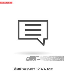 Vector icon sms 10 EPS . Lorem Ipsum Illustration design