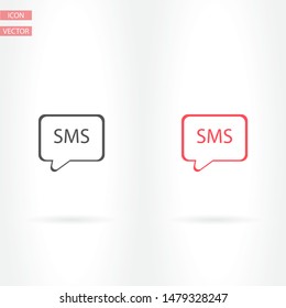 Vector icon sms 10 EPS . Lorem Ipsum Illustration design