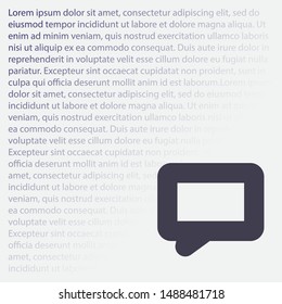 Vector icon sms 10 EPS . Lorem Ipsum Illustration design