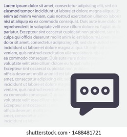 Vector icon sms 10 EPS . Lorem Ipsum Illustration design
