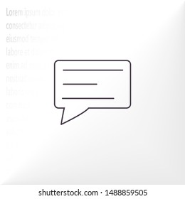 Vector icon sms 10 EPS . Lorem Ipsum Illustration design