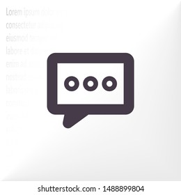 Vector icon sms 10 EPS . Lorem Ipsum Illustration design