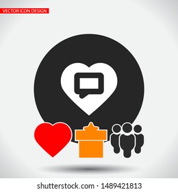 Vector icon sms 10 EPS . Lorem Ipsum Illustration design