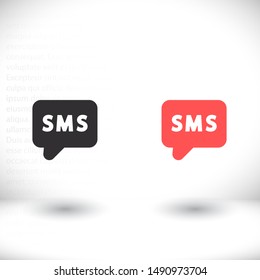 Vector icon sms 10 EPS . Lorem Ipsum Illustration design