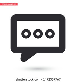 Vector icon sms 10 EPS . Lorem Ipsum Illustration design