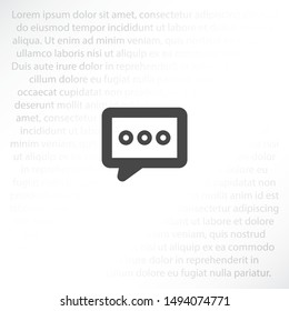 Vector icon sms 10 EPS . Lorem Ipsum Illustration design
