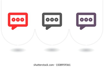 Vector icon sms 10 EPS . Lorem Ipsum Illustration design