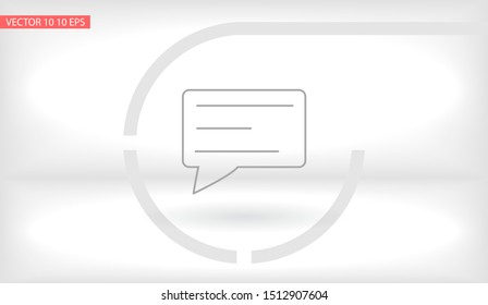 Vector icon sms 10 EPS . Lorem Ipsum Illustration design