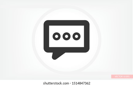 Vector icon sms 10 EPS . Lorem Ipsum Illustration design
