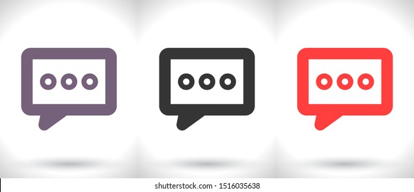 Vector icon sms 10 EPS . Lorem Ipsum Illustration design