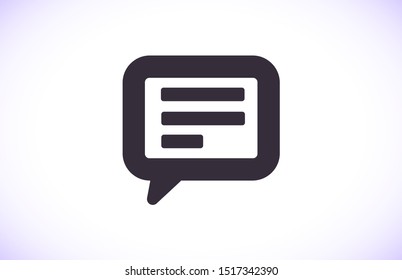 Vector icon sms 10 EPS . Lorem Ipsum Illustration design