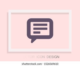 Vector icon sms 10 EPS . Lorem Ipsum Illustration design