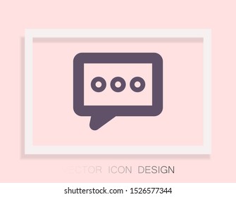Vector icon sms 10 EPS . Lorem Ipsum Illustration design