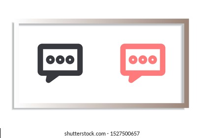 Vector icon sms 10 EPS . Lorem Ipsum Illustration design