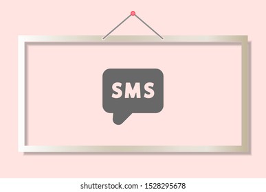 Vector icon sms 10 EPS . Lorem Ipsum Illustration design