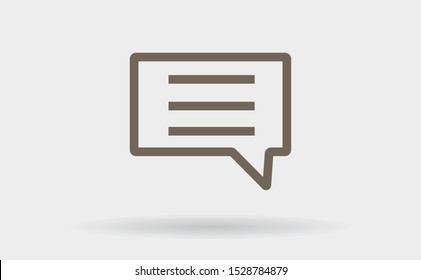 Vector icon sms 10 EPS . Lorem Ipsum Illustration design