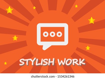 Vector icon sms 10 EPS . Lorem Ipsum Illustration design