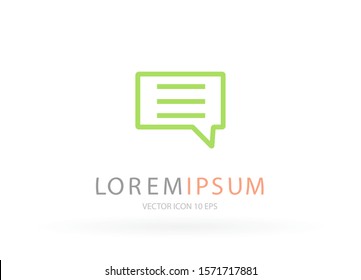 Vector icon sms 10 EPS . Lorem Ipsum Illustration design