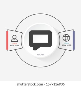 Vector icon sms 10 EPS . Lorem Ipsum Illustration design