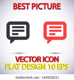 Vector icon sms 10 EPS . Lorem Ipsum Illustration design