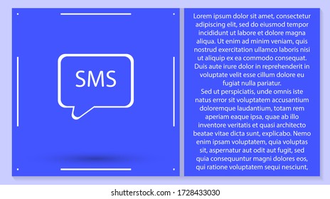 Vector Symbol sms 10 EPS . Lorem Ipsum Illustration Design